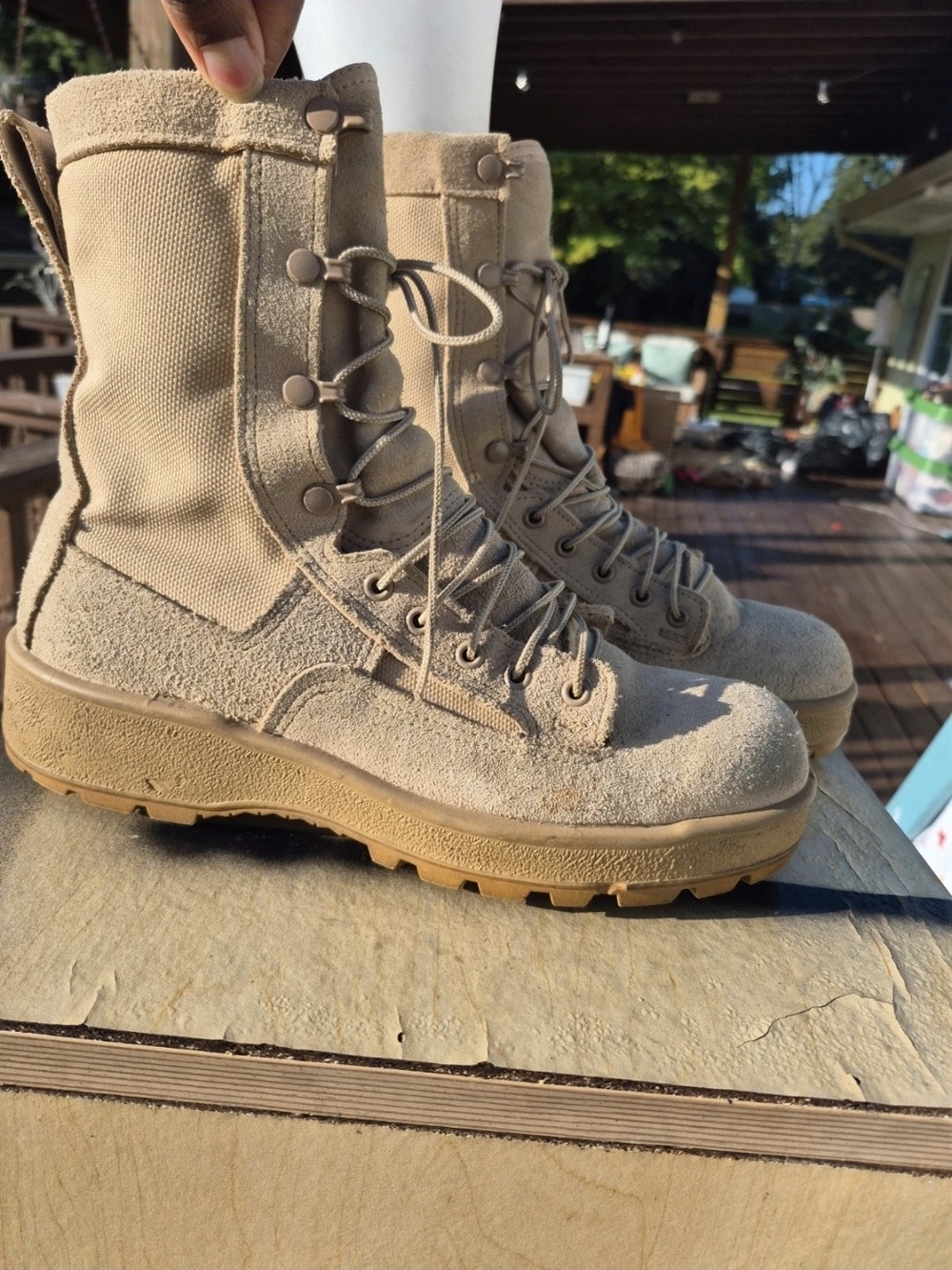 Authentic Tan Altama U.S. military combat/flight boots size 9